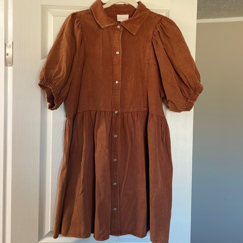 Entro Jean short sleeve dress
